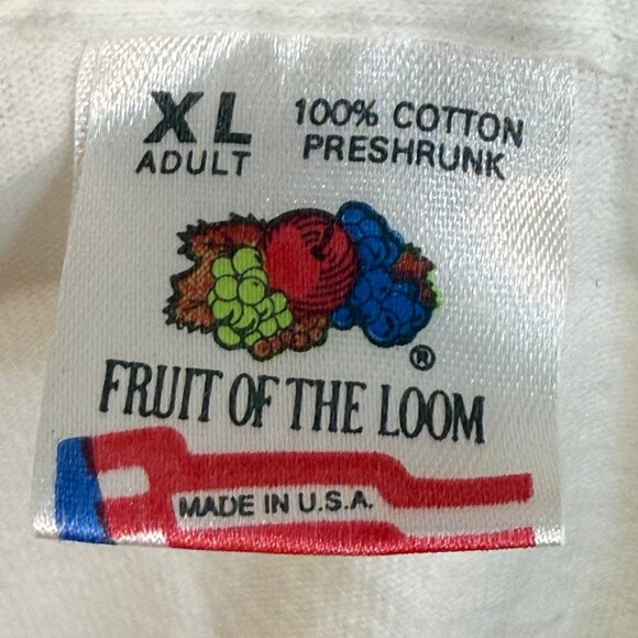 Vintage 1990s MTV T-Shirt, Fruit of the Loom Size XL, 1991 NYC Music Television - Picture 4 of 4